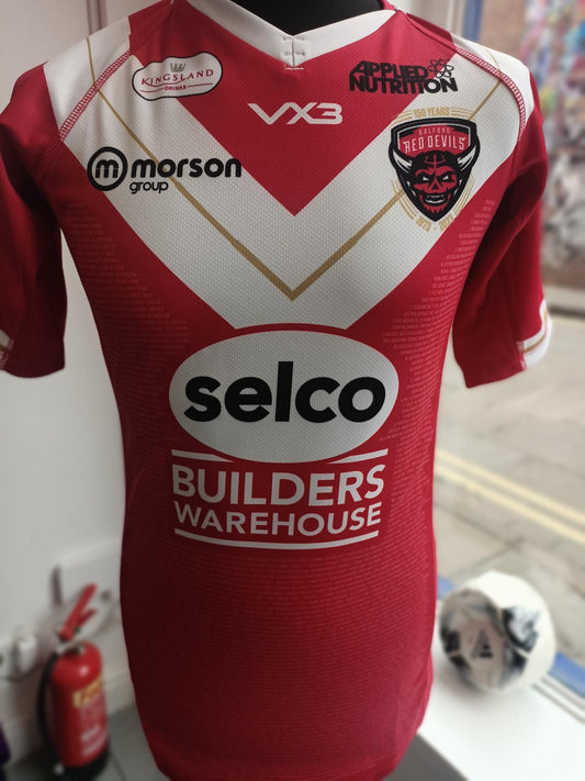 Salford Red Devils Rugby League Home Shirt BNWT 2022-2023