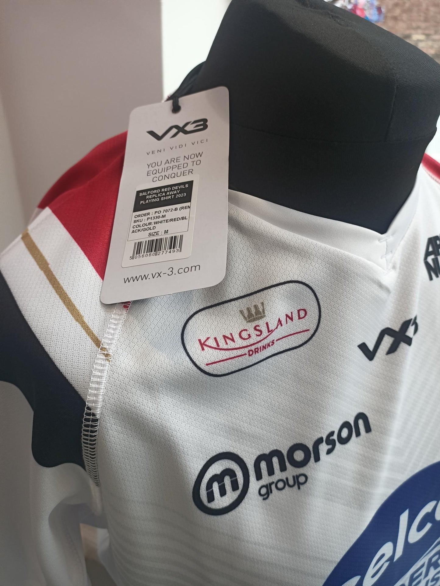 Salford Red Devils Rugby League Shirt BNWT 2022-2023 Season