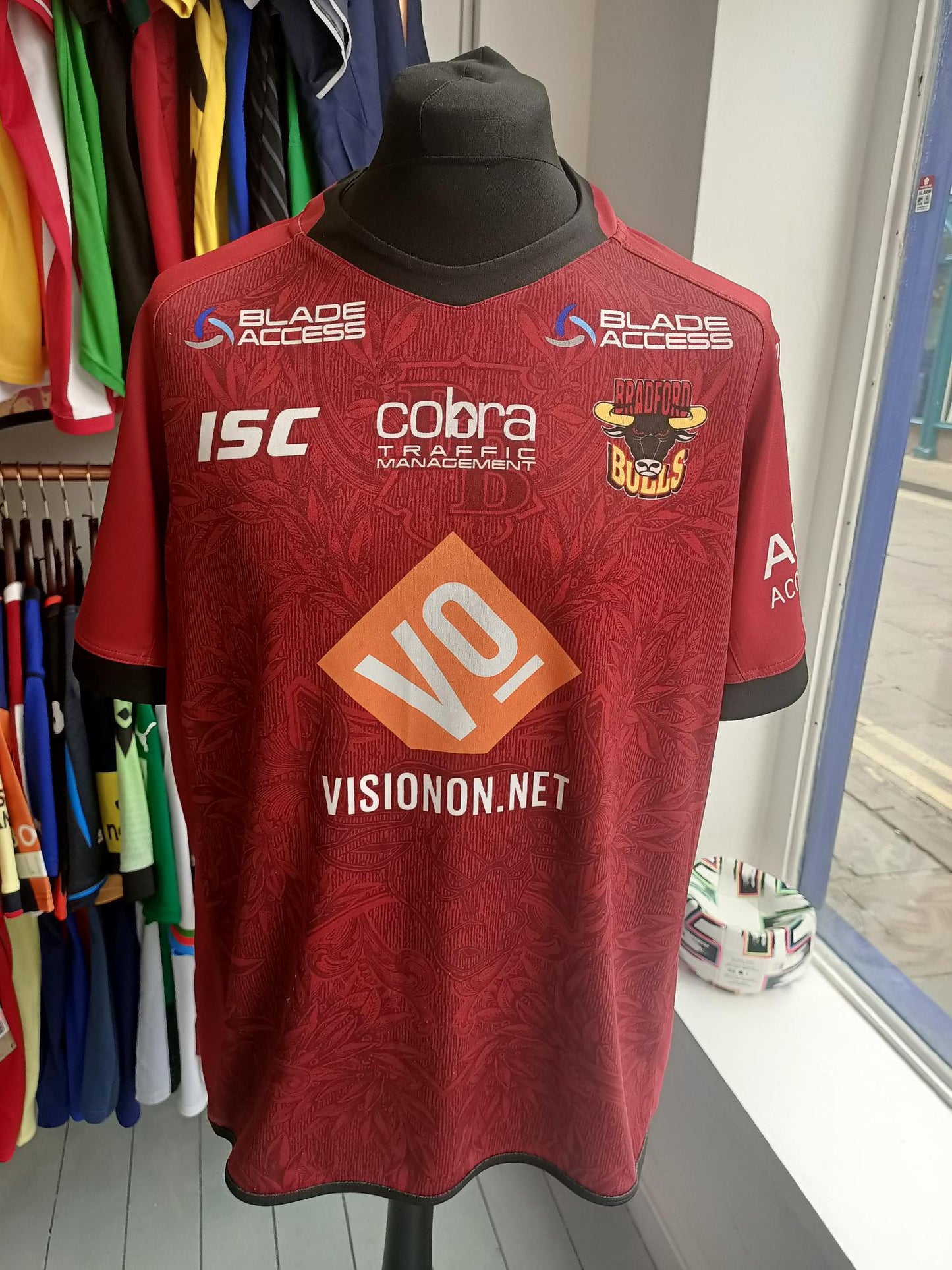 Bradford Bull Rugby league shirt 2018 Away use in great condition