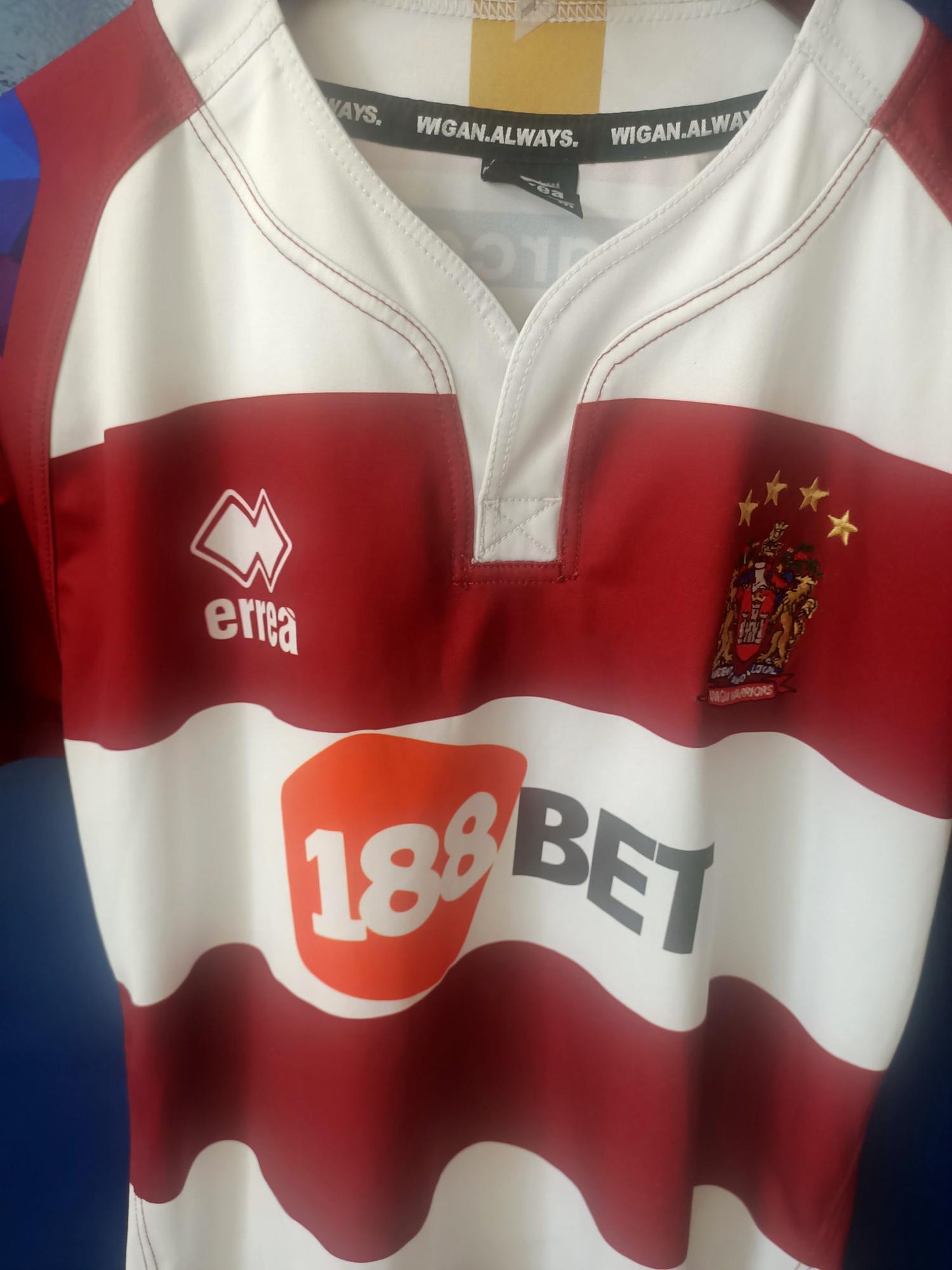 Wigan Warriors rugby shirt 2017/2018 home (Medium)