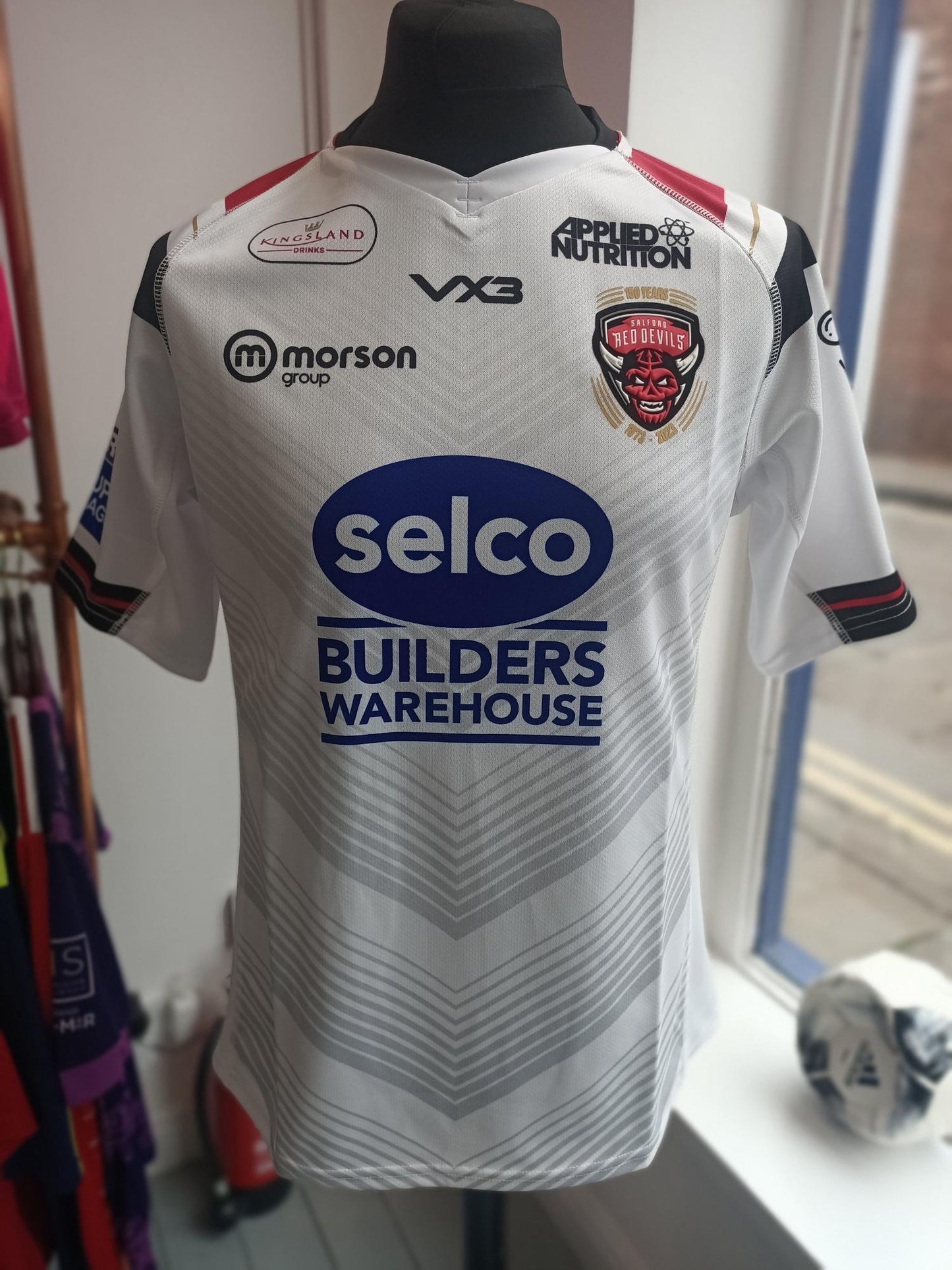 Salford Red Devils Rugby League Shirt BNWT 2022-2023 Season