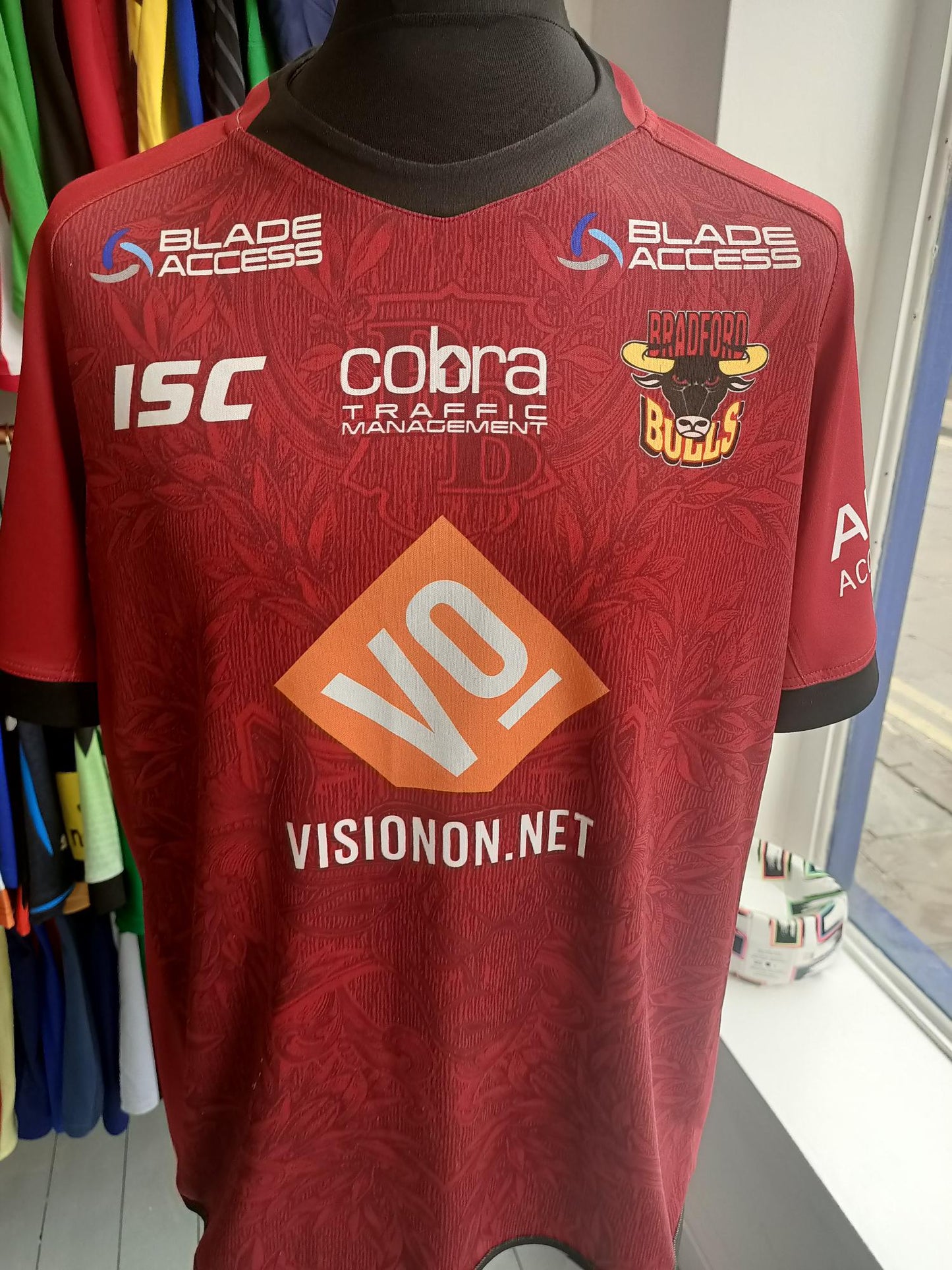 Bradford Bull Rugby league shirt 2018 Away use in great condition
