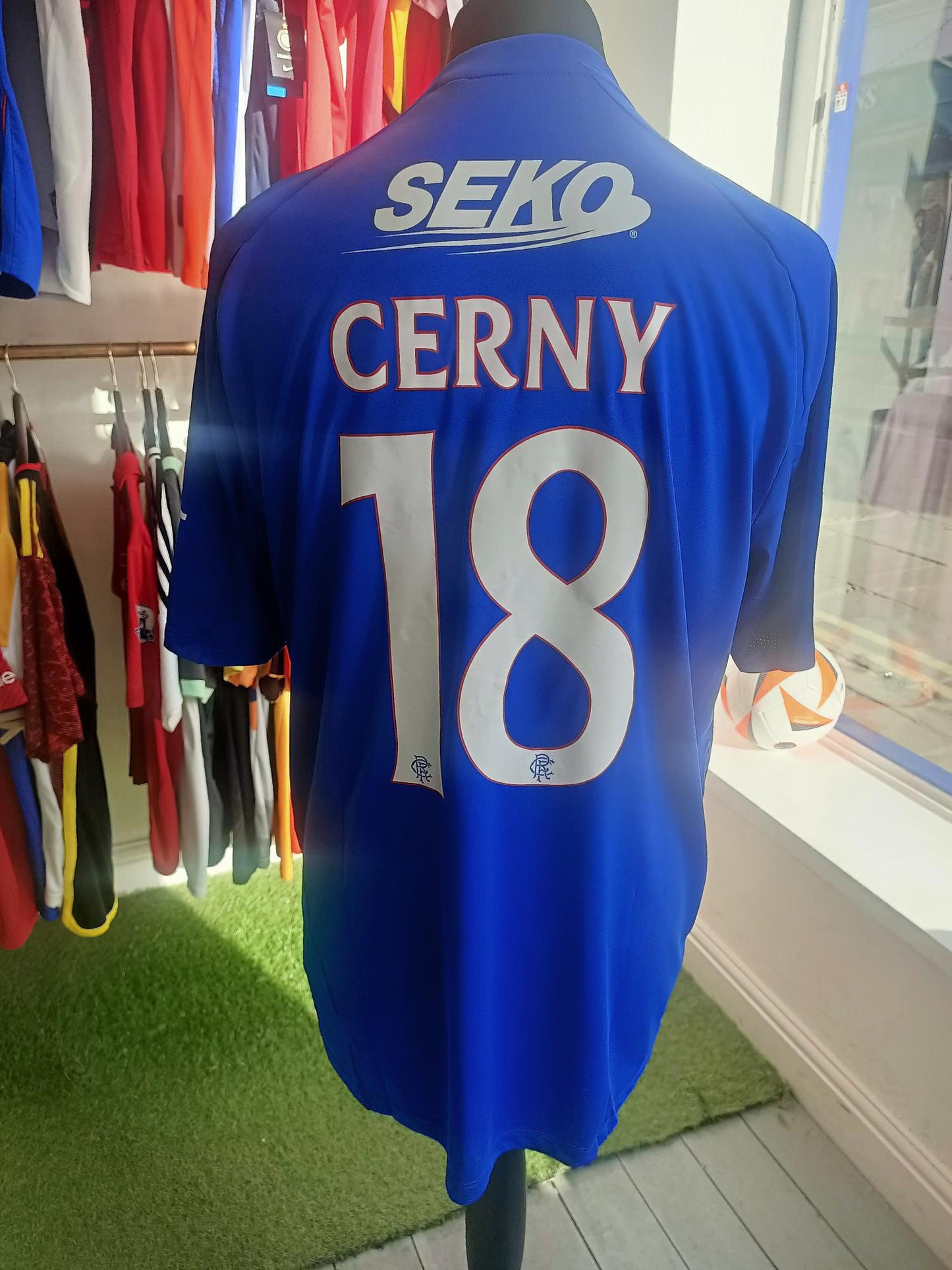 Rangers 2024-2025 Home Shirt Cerny EL Patch