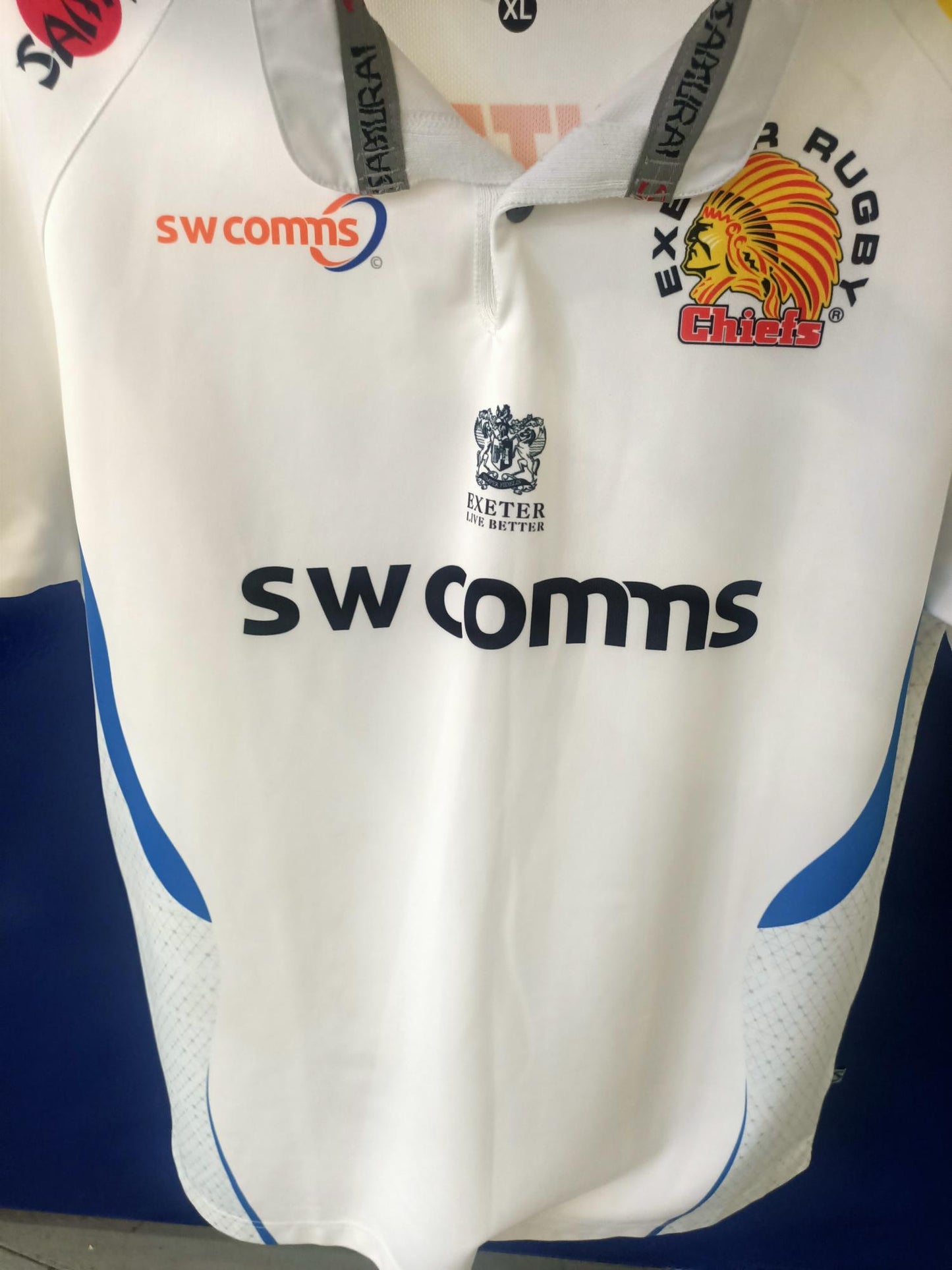 Exeter Rugby Shirt 2013/2014 Home Shirt (Size XL)