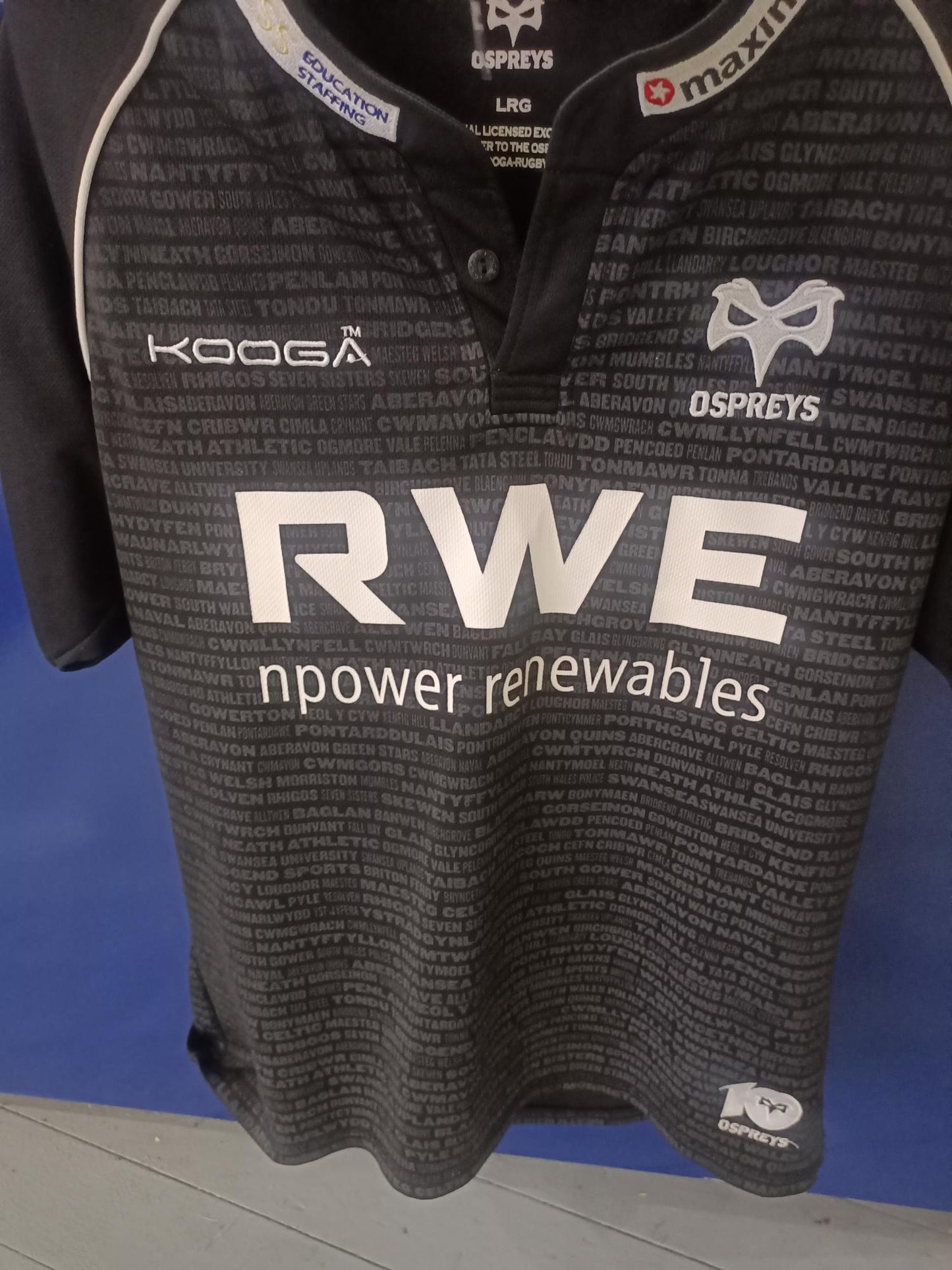 Ospreys 2012/2013 Home shirt (Large)