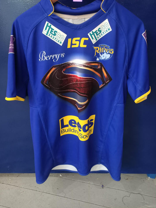 Leeds Rhinos 2013 man of steel shirt Superman (Large)