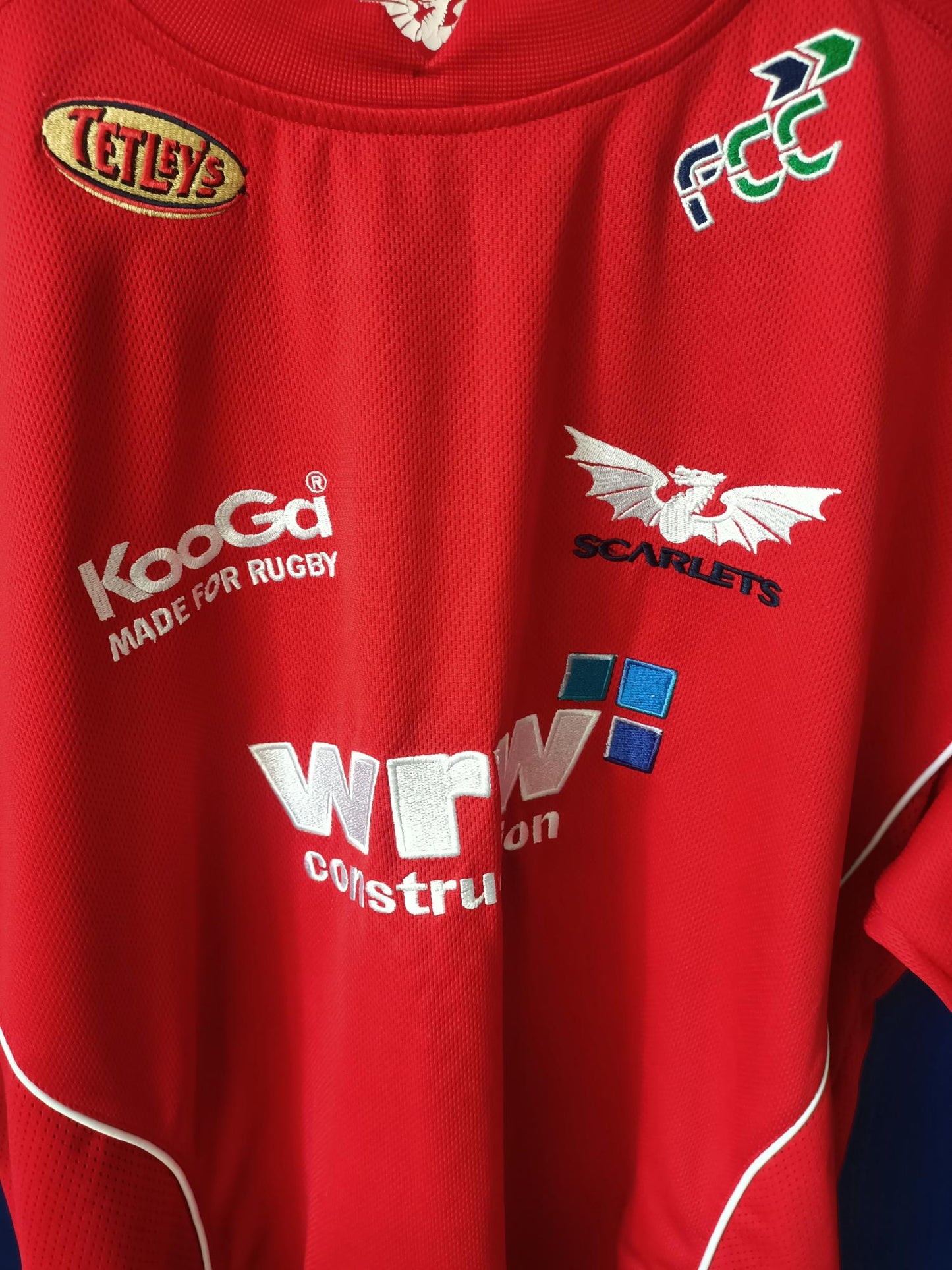 Scarlets Rugby Shirt 2007/2008 Home (XXL)
