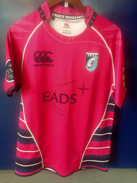 Cardiff Blues Rugby Shirt 2010/2011 Away shirt (Large)