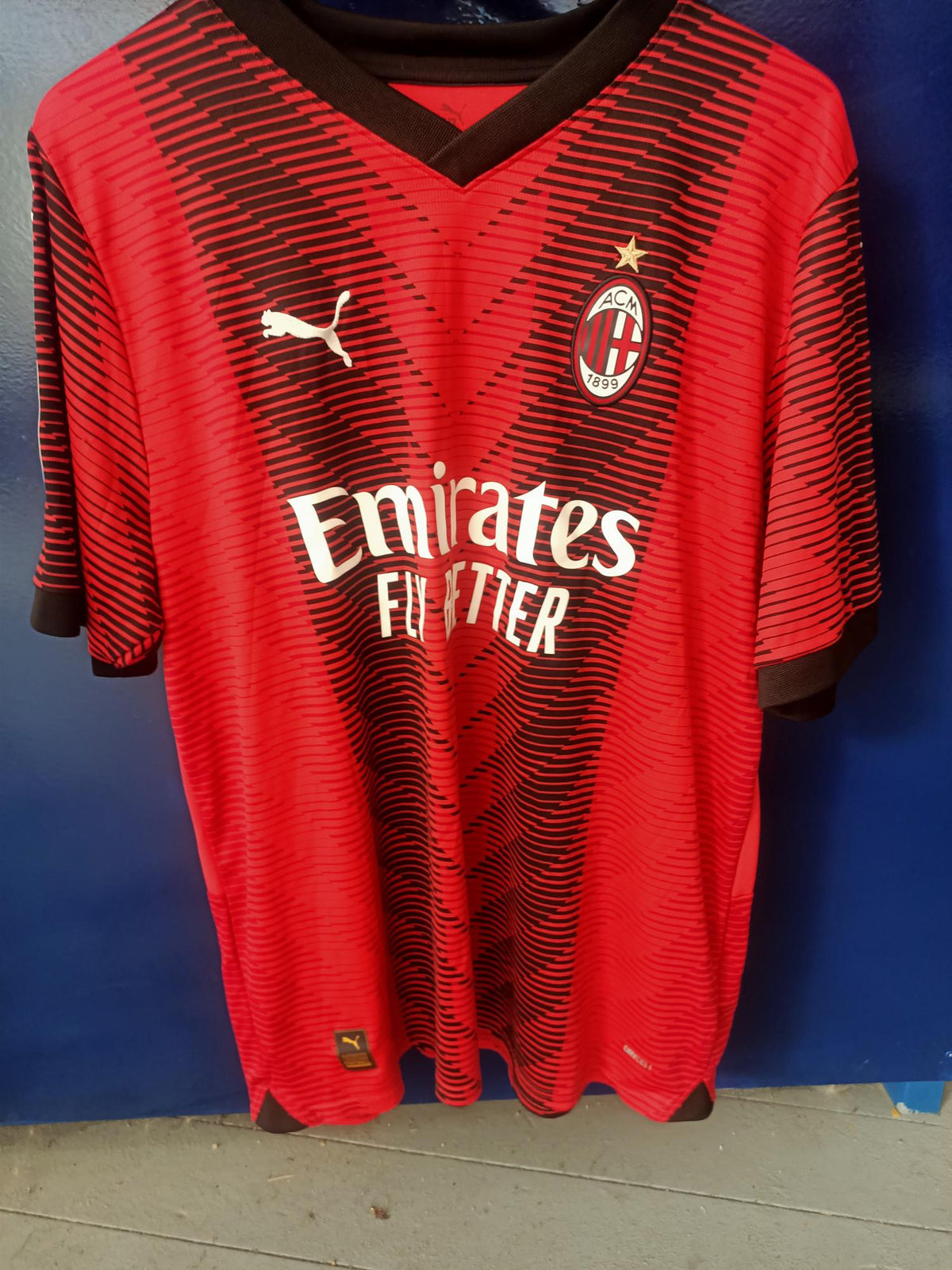 Ac Milan 2023/2024 Home Shirt (Giroud Serie A Patch)
