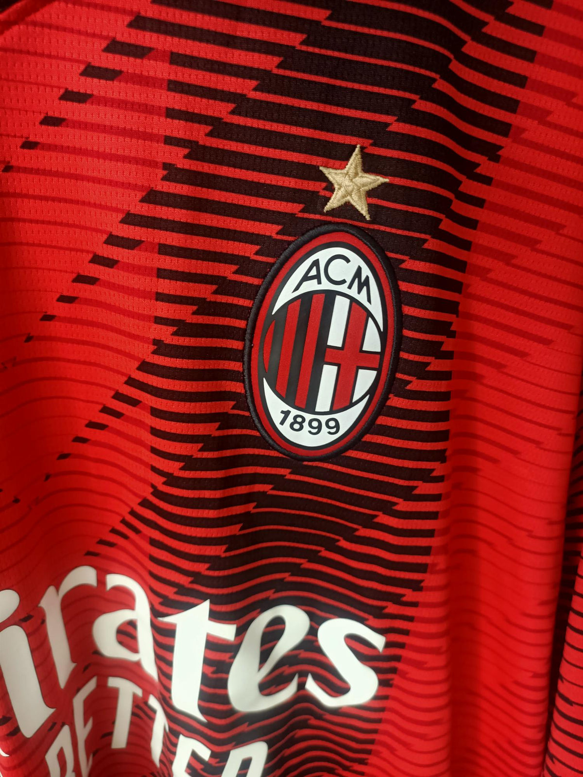 Ac Milan 2023/2024 Home Shirt (Giroud Serie A Patch)