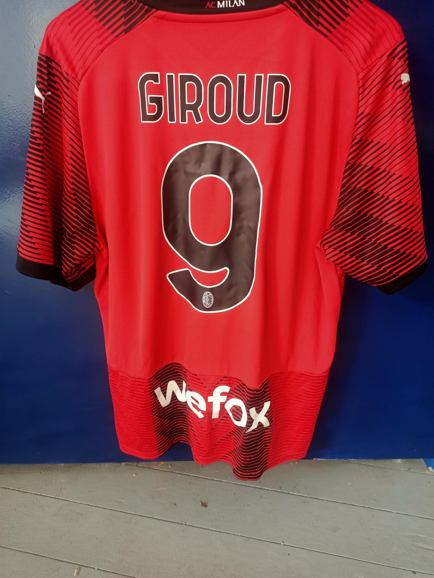 Ac Milan 2023/2024 Home Shirt (Giroud Serie A Patch)