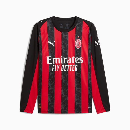 AC Milan 2025-2026 Home Shirt Long Sleeve