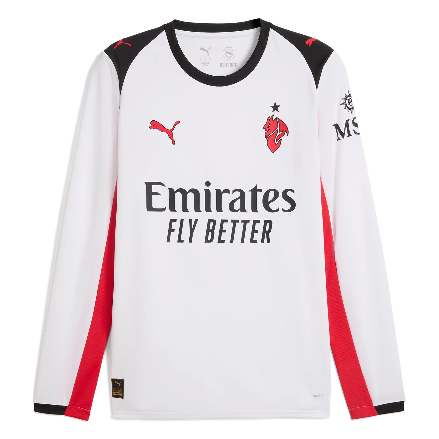 AC Milan 2025-2026 Away Shirt Long Sleeve